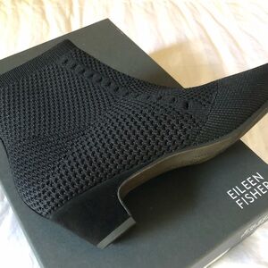 NIB EILEEN FISHER Purl Recycled stretch knit Bootie
